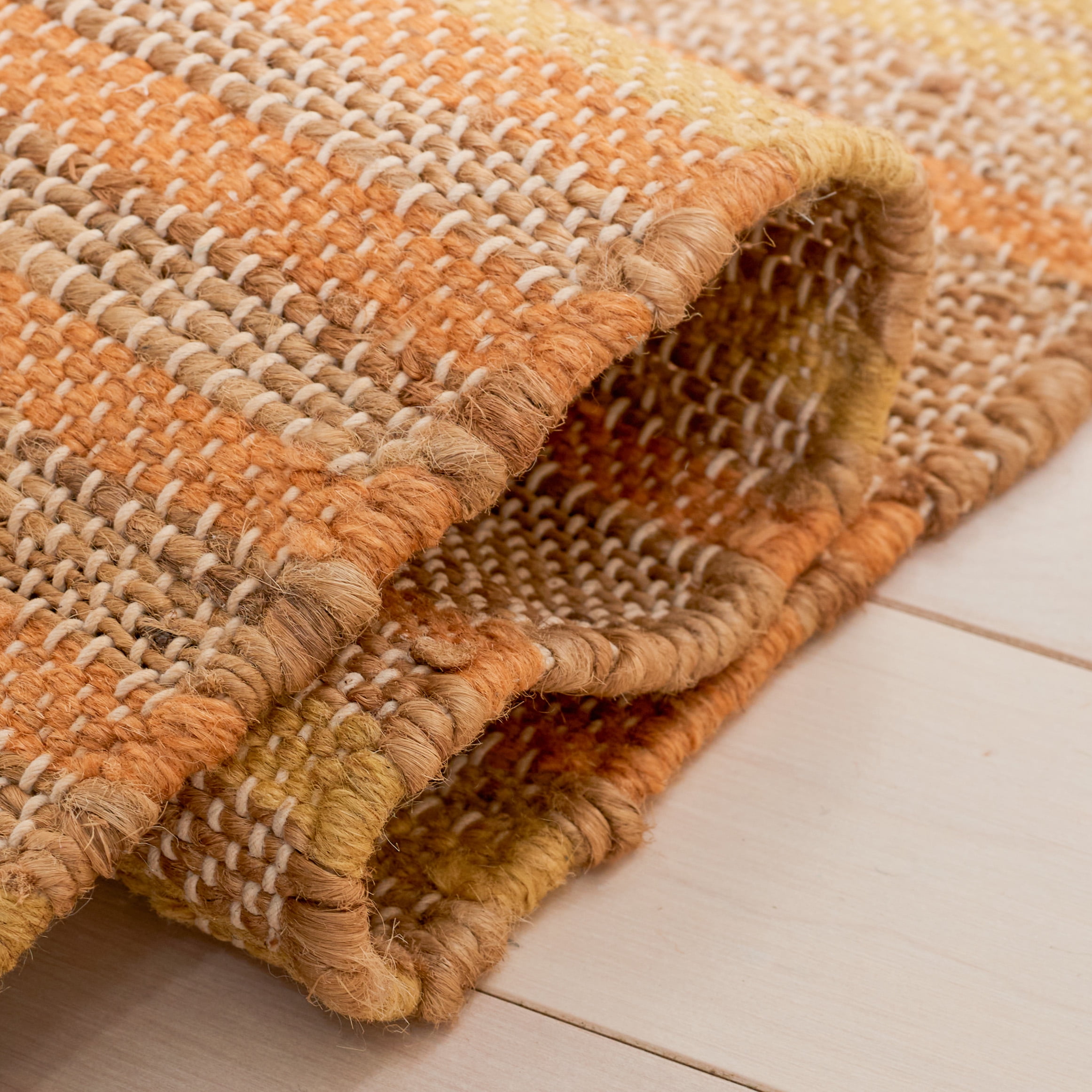 SAFAVIEH Kilim Adella Striped Area Rug, Natural/Gold, 8' x 10'