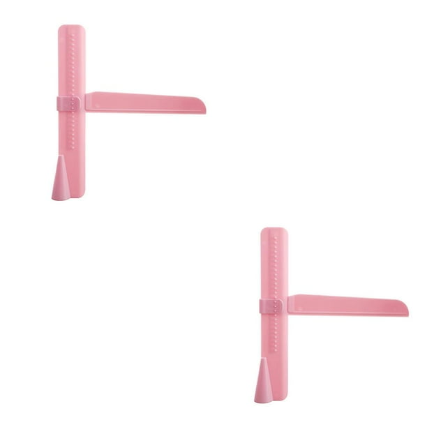 Raspador de pastel Toystoory ajustable plástico Rosa espátula para crema pastelera 23.5X20.5 cm 2piezas