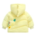 thumbnail image 2 of Vedolay Jean Jackets Boy's Winter Long Sleeve Fashion Thick Warm down Soft Jacket,Yellow 18-24 Months, 2 of 4