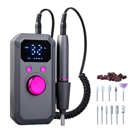 Rechargeable Electric Nail Drill Machine Kit Portable Cordless Nail File For Acrylic Gel Nails Remove