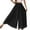 Black, variant on Pants for Women High Waist Solid Float Flowy Beach Elastic Waist Wide Leg Chiffon Palazzo Pant Womens Slacks White XXXL