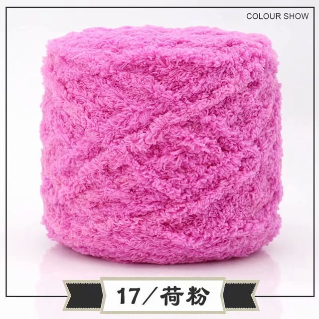 Nvzi Hilo suave para ganchillo, hilo mezclado, textura ultrasuave, ideal para artículos de bebé, bufandas, manualidades, perfecto para entusiastas del ganchillo y proyectos de bricolaje, rosa oscuro