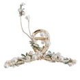 thumbnail image 5 of Eoperou Hair Claw Flower Leaf Tassel Women Vintage Faux Pearls Hair Gripper Headwear, 5 of 8