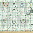 thumbnail image 2 of Ambesonne Cartoon Fabric by the Yard Upholstery, Hand Drawn Lamas Images, 5 Yards, Multicolor, 2 of 5