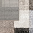 thumbnail image 4 of Modern Area Rug with Patchwork Pattern in Beige Grey Tones, 4 of 5
