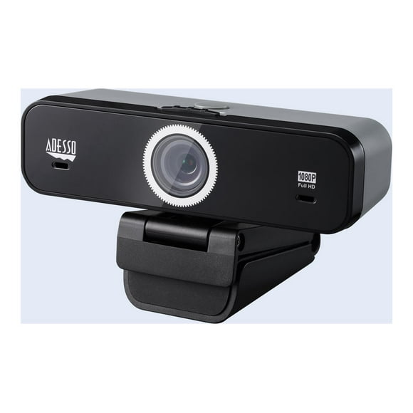 Adesso CyberTrack K1 – Webcam USB Full HD 1080p à mise au point fixe avec angle de vue ajustable