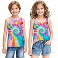 thumbnail image 7 of WRKEKC Girls Summer Tank Tops, Casual Tank for Girls, Toddler Kids Boys And Fashion Cute Gradient Print Soft Sleeveless Bottom Camisole, 7 of 7