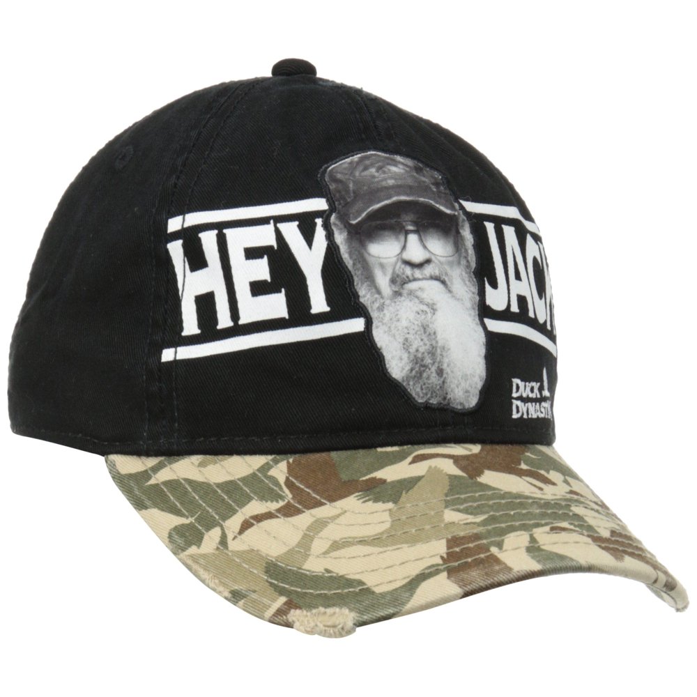Duck Dynasty Mens Camouflage Adjustable Hat with Stitched