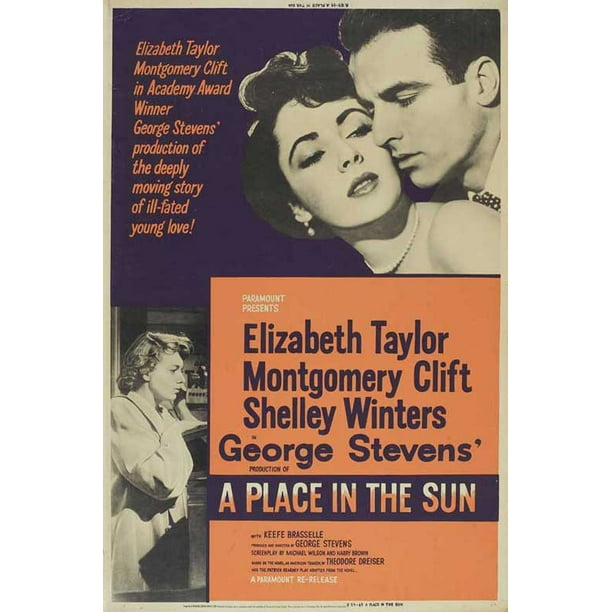 A Place In The Sun Movie Poster Style C 11 X 17 1951 Walmart Com Walmart Com