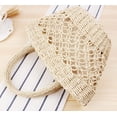 thumbnail image 2 of CoCopeaunt Women Straw Woven Tote Bags Summer Beach Handmade Purse Weaving Vintage Bag Handbag, 2 of 5