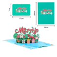 thumbnail image 4 of Dos tarjetas de felicitación navideñas tridimensionales, tallas en papel, tarjetas creativas con mensajes de bendición, cartas de regalo, 4 of 5