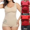 thumbnail image 2 of Shapewear For Plus Size Women Tummy Control Shapewear Built-in Bra Shaping Tank Tops Slimming Body Shaper Compression Underwear, 2 of 5