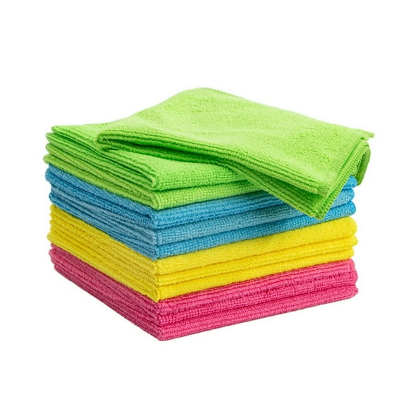 Microfiber Cleaning Cloths, All-Purpose Microfiber Towels, Streak Free Cleaning Rags, Pack of 12, Size 30 x 30 cm(11.5 x 11.5 inch)