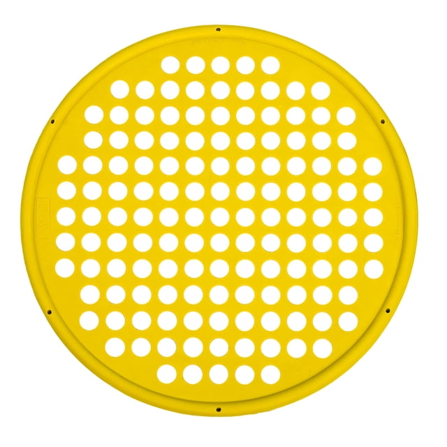 Ejercicio manual Web CanDo de 14 pulgadas de diámetro, amarillo claro, sin látex