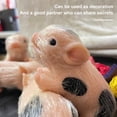 thumbnail image 4 of EVeseed Mini Poupée Cochon en Silicone Souple de Simulation Jouet Main Racine Cheveux Animal Cochon Poupée Cadeau pour Enfants Adultes Cadeau, 4 of 8