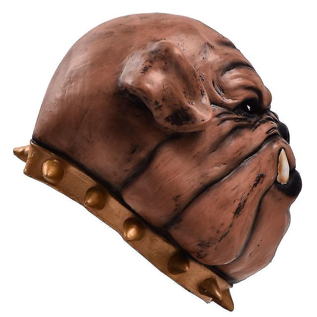 Halloween Brown Pug Mask Latex Headgear Masquerade Props Canis Lupus Familiaris ShuxiuWang 9024715385185