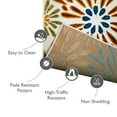 thumbnail image 6 of Leick Home Beam Multicolor Flower Rectangle Indoor/Outdoor Runner Rug, 2' x 8', 6 of 18