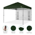 thumbnail image 4 of Best Choice Products 10x10ft Easy Setup Pop Up Canopy, Portable Tent w/ Side Wall, 1-Button Push, Case - Dark Green, 4 of 8