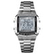 thumbnail image 1 of Reloj deportivo multifunción para hombre, reloj digital con doble cuenta regresiva, plateado., 1 of 7