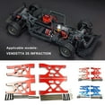 thumbnail image 1 of Ruiboury Metal Front Rear Arms For ARRMA 1/8 3S INFRACTION Aluminum Front Rear Red 1Set, 1 of 6