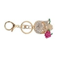 thumbnail image 4 of Llavero De Calavera, Anillos De Llave De Calavera De Flores Gancho, Diamantes De Imitación Checa, Día De La Madre, Colgante De Bolsas, Con Anillos De Llave, Colgante De Autos, 4 of 7