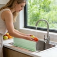 thumbnail image 4 of Creatine Kitchen Water Baffle Pp Guard Dish Washing Baffle Board Water Barrier With Strong Suction Drain Rack Water Guard For Kitchen —Durable Tray Draining Board, 4 of 5