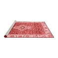 thumbnail image 2 of Ahgly Company Machine Washable Indoor Rectangle Abstract Red Modern Area Rugs, 2' x 4', 2 of 4