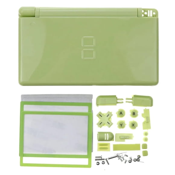 Replacement Housing Shell Case Kit with Buttons Set for Nintendo DS Lite for NDSL Console Repair Parts (Green)