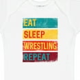 thumbnail image 4 of Inktastic Eat Sleep Wrestling Repeat Boys or Girls Baby Bodysuit, 4 of 5