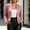 Pink, variant on Dolkfu Button Suit Jackets for Women Long Sleeve Black Crew Neck Refined Suit Solid Modern Suede Fashion Ornamental Button Jackets Black,M