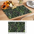 thumbnail image 6 of Green Leaves Placemats Set of 12 Elegant Pastoral Summer Botanical Watercolor Place Mats Indoor Wipeable Table Mats Washable Dining Table Placemats for Kitchen Holiday Party Home Decor 13x19 Inch, 6 of 9