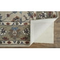 thumbnail image 5 of HomeRoots 514826 10 x 14 ft. Ivory Taupe & Blue Wool Floral Hand Tufted Handmade Stain Resistant Rectangle Area Rug, 5 of 5