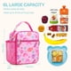 thumbnail image 2 of Bolsa Lonchera Aislante Infantil Bagseri Rosa con Corona y Dinosaurio, 2 of 9