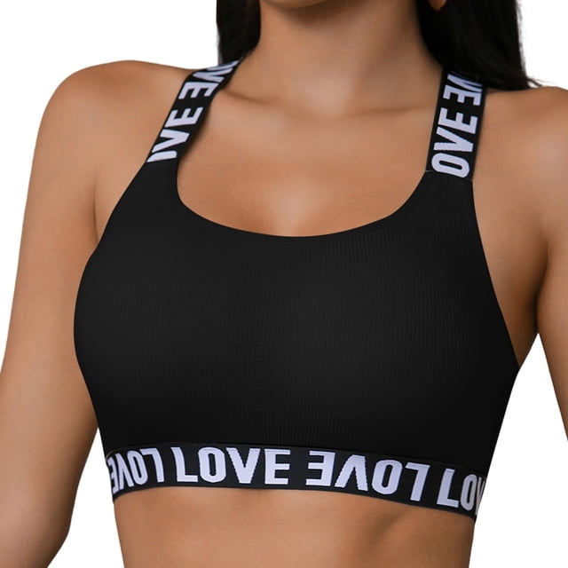 Stretch Letter Band Back Bralette for Everyday Comfort and Support Seamless Wireless Design with Elastic Crossback Straps for All-Season Wear