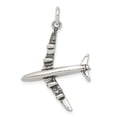 thumbnail image 4 of Sterling Silver Antiqued 3-D Airplane Charm, 4 of 4