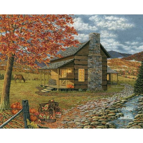 Heritage Puzzle A Smoky Mountain Harvest 1000 Piece Landscapes & Scenery Jigsaw Puzzle