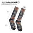 thumbnail image 2 of Lsque Elephant in Smoke Pattern Sport Compression Socks for Men & Women 15-20 mmHg Knee High Nurse Pregnant Running Medical and Travel Athletic, 2 of 6