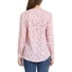 thumbnail image 3 of Blusa floral de manga larga con botones y cuello en V para mujer Inspire Chic S color rosa claro, 3 of 8