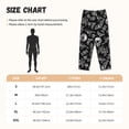 thumbnail image 4 of Lsque Skull bird bat spider Print Women's Pajama Pants, Lounge Pant - Comfortable Home Wear,Elastic Waistband, Stylish Design-X-Large, 4 of 9