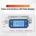 thumbnail image 7 of Thermal Gas Mass Flow Meter for Oxygen Hydrogen Argon Helium Methane Propane Digital Display Mass Flow Sensor, 7 of 7