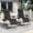 Antique Black, variant on TopComfy Zero Gravity Folding Lounge Chair with 300LB Capacity, Adjustable Recliner with Headrest and Removable Tray Portable Chair for Indoor Outdoor Use, khaki