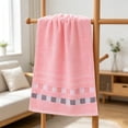 thumbnail image 6 of Hand Towels for Bathroom,Soft & Quick Drying Cleaning Towels for Gym | Absorbent Checkered Towel | Lightweight | Kitchen Wiping | Shower,Travel & Spa,Pink, 6 of 7