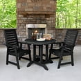 thumbnail image 2 of Highwood's 36" Round 3-pc Weatherly Dining Set - Dining Height, Outdoor, Eco-friendly, Synthetic Wood, 2 of 9