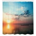 thumbnail image 3 of Ambesonne Lake Shower Curtain, Dreamlike Twilight Scenery, 69"Wx84"L, Multicolor, 3 of 3