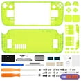 thumbnail image 2 of eXtremeRate Custom DIY Replacement Full Set Housing Shell with Buttons for Steam Deck OLED Handheld Console - Clear Lime Green, 2 of 9