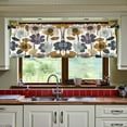 thumbnail image 3 of Yayeee Kitchen Curtains Tier Set of 2 Light Filtering 57"x24" Over Sink Window Panels, Colorful Floral, 3 of 7