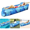 thumbnail image 2 of Canapé d'Air Extérieur Gonflable : Canapé d'Air Imperméable à Motif de Feuilles, Chaise de Camping, 2 of 9