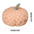 thumbnail image 3 of FastXmas Checkered Pumpkin Pillow, 7.9" Fleece Plaid Pattern 3D Pumpkin Shaped Throw Pillow, Soft Fluffy Stuffed Pumpkin Toys Fall Harvest Decorative Cushion Halloween Decorations for Couch Sofa Bed, 3 of 9