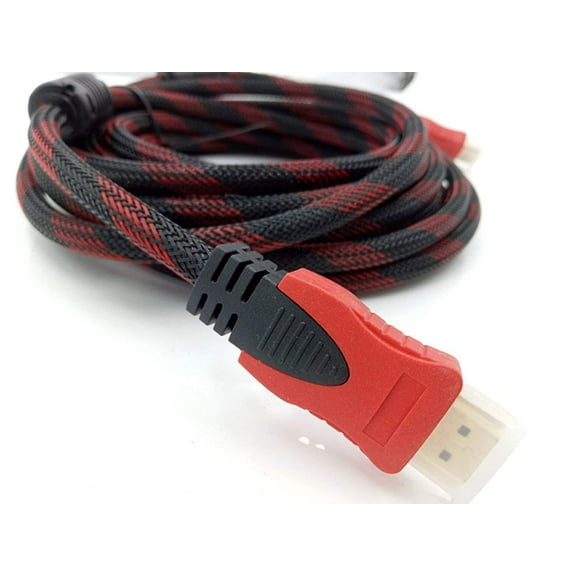 5 FEET HDMI Cable 2.0 Ultra-High Speed Supports Ethernet Audio Return ( ARC ) 3D HD 1080p Ready, 5ft Braided Nylon Cable Cord Gold Plated 5FT 1.5M Red
