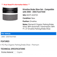 thumbnail image 2 of Driveline Brake Shoe Set - Compatible with 2000 - 2003 Ford F650 2001 2002, 2 of 2
